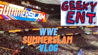 Summerslam 2021 Crowd Reactions Vlog - WWE Summerslam Geeky Ent at Allegiant Stadium in Vegas