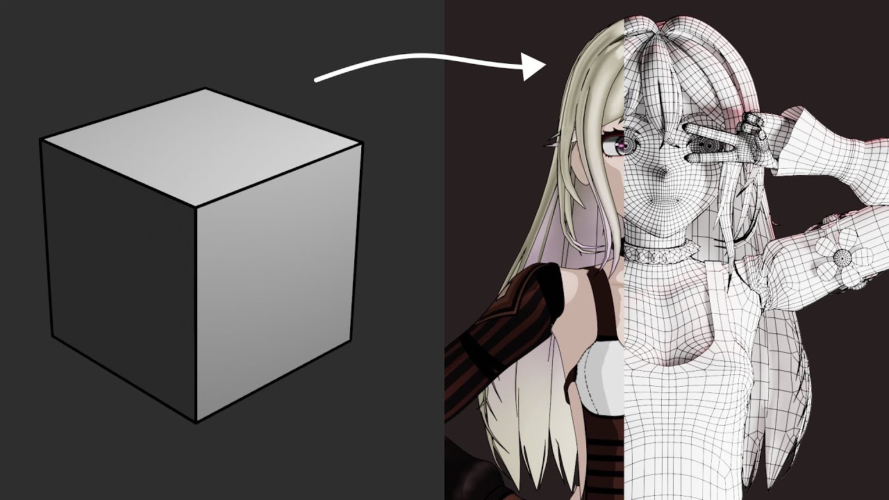 How to make an anime girl in blender | Timelapse | Blender 3.5 - YouTube