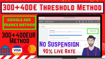 Google Ads Threshold Method | Google Ads 350$ and 300€ Threshold Method | June 2022 Updated Trick