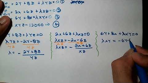 Math 122 Section 8.4: Lagrange Multipliers and Constrained Optimization (Part 2)