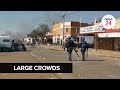 WATCH | Rubber bullets fired; large crowd spotted in Jeppestown as #ZumaUnrest continues