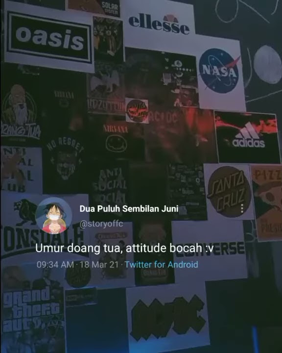 story wa umur doang tua, attitude bocah :(