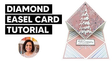 🔴Make a Diamond Easel Fun Fold Card For Any Occasion