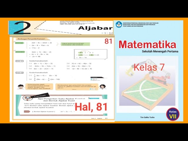 Kunci jawaban matematika kelas 7