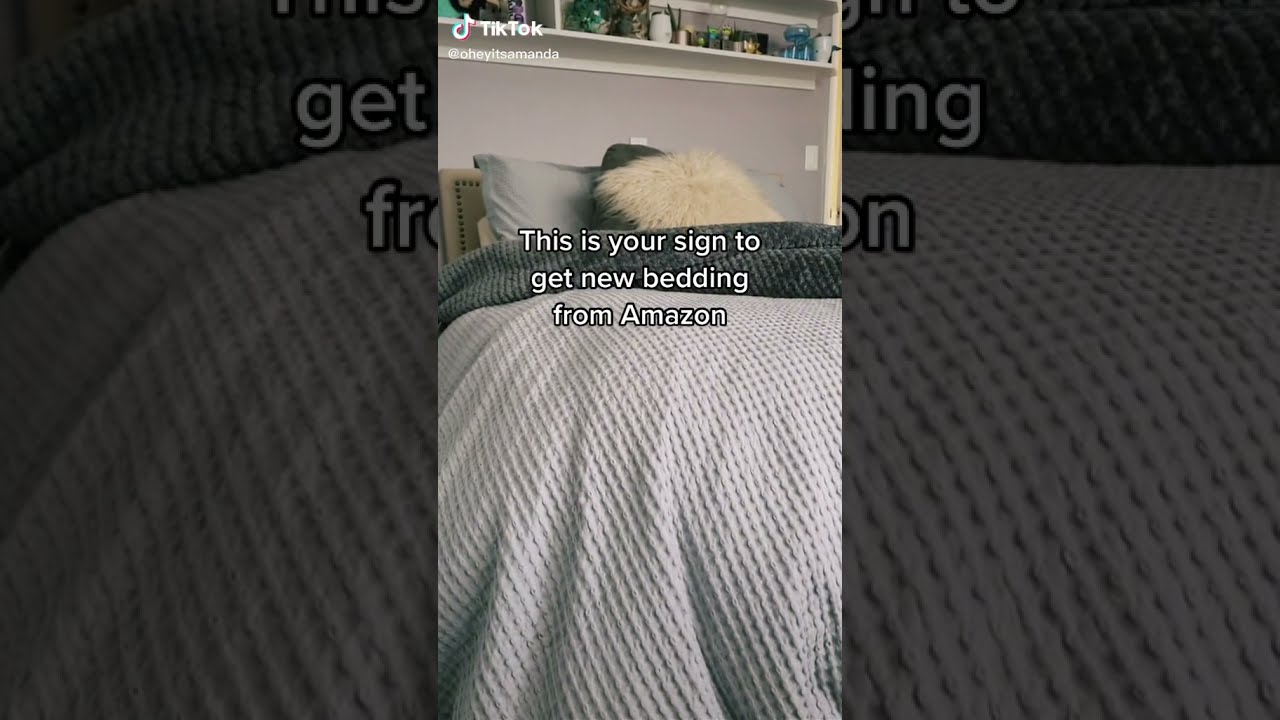 Amazon Duvet Cover | Cotton Waffle Weave | Trendy Bedding Comfortable | All Season Queen King Twin