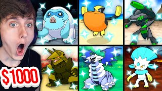 First to get a Shiny Pokemon Team Wins $1000