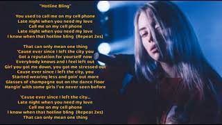 Billie Eilish - Hotline Bling (Cover + Lyrics) chords
