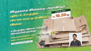 OCC Cardboard Scrap Price Update and Market Insight (Tamil) | (English subtitles)