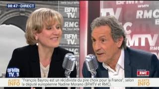 Nadine Morano invitée politique de Jean Jacques Bourdin 2 septembre 2016