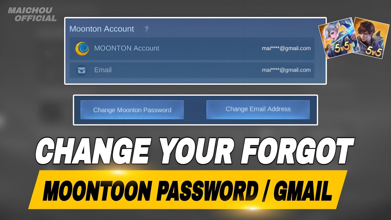How to Change Moonton Password & Email in Mobile Legends! - YouTube