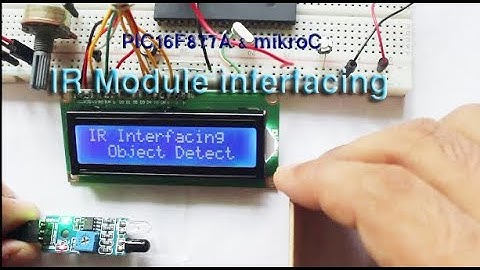 IR sensor interfacing with pic Microcontroller and mikro c