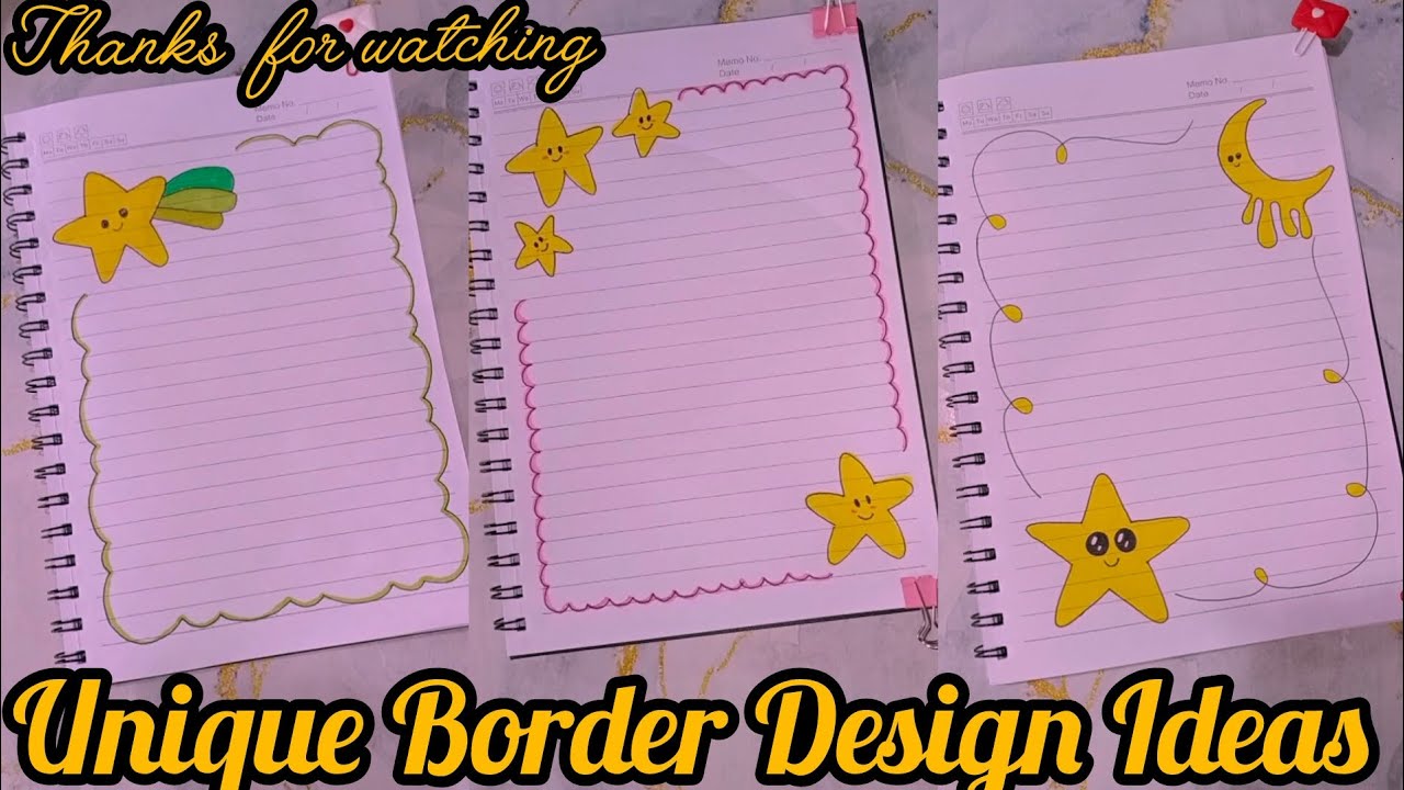 Unique Border Design Ideas - YouTube