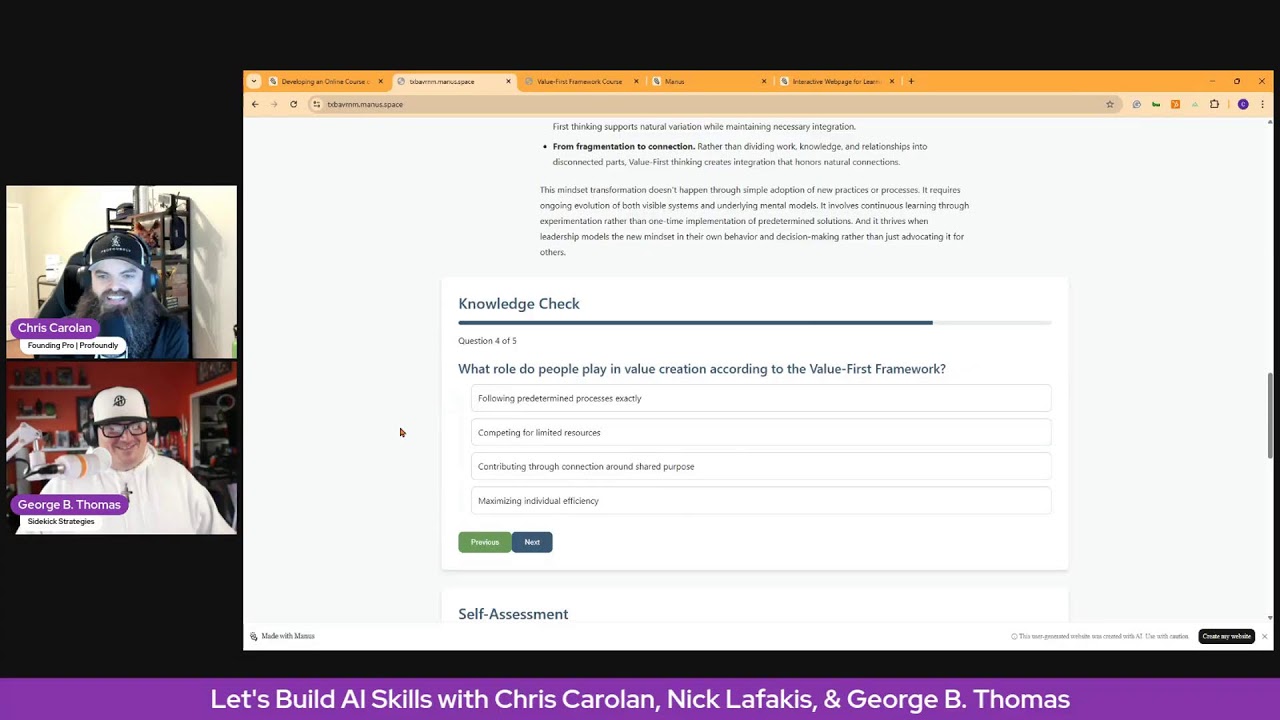 Let's Build AI Skills with Chris Carolan, Nick Lafakis, and George B. Thomas