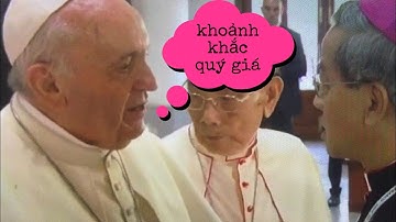 Khoảnh khắc Đức Tổng Giuse Nguyễn Năng gặp Đức Thánh Cha Phanxico