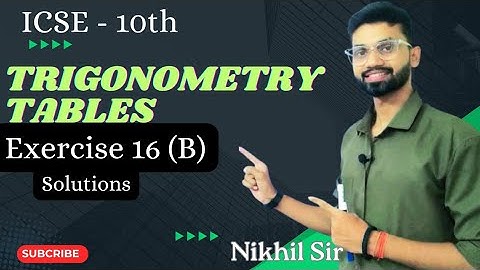 Trigonometrical Identities and Tables |Exercise 16(B) solutions | Op Malhotra