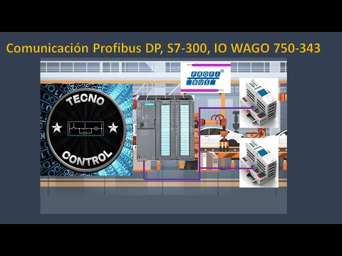 Comunicación Profibus DP, PLC Siemens S7-300, IO WAGO 750-343