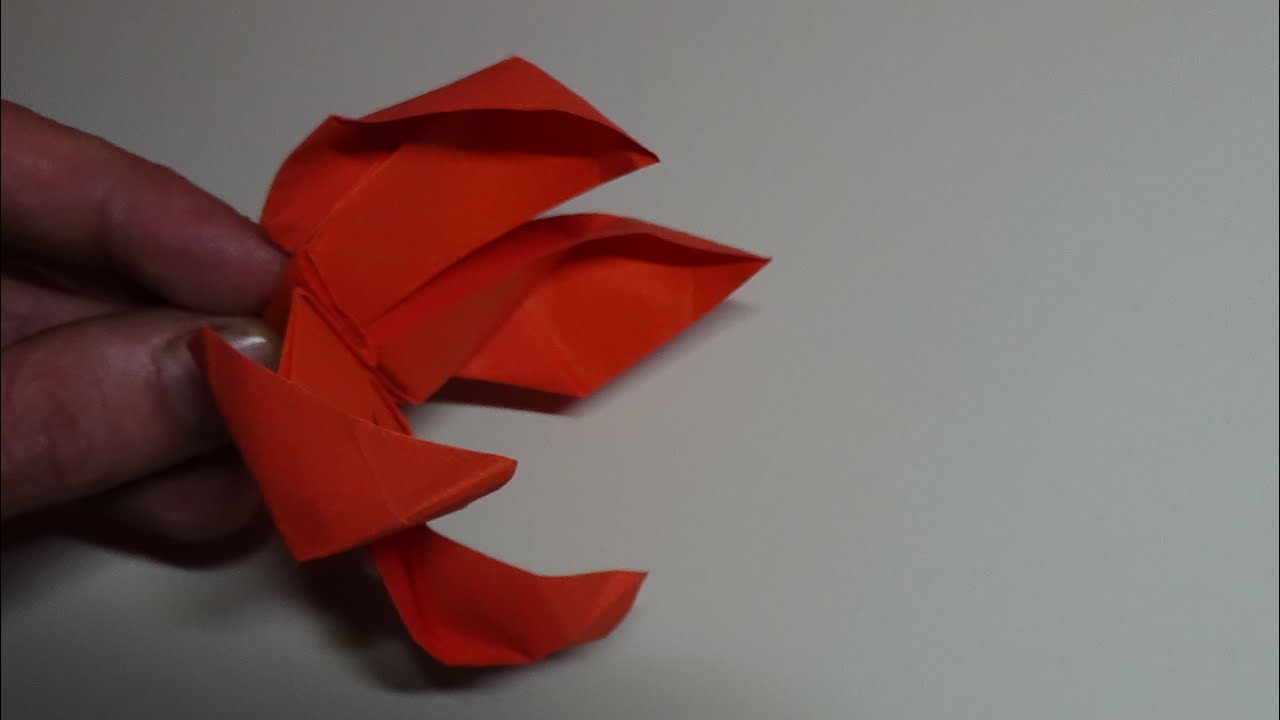 How to make a paper Tiger claws - Origami Tiger claws moving toy (tutorial)
