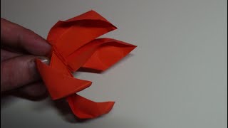 How to make a paper Tiger claws - Origami Tiger claws moving toy (tutorial)