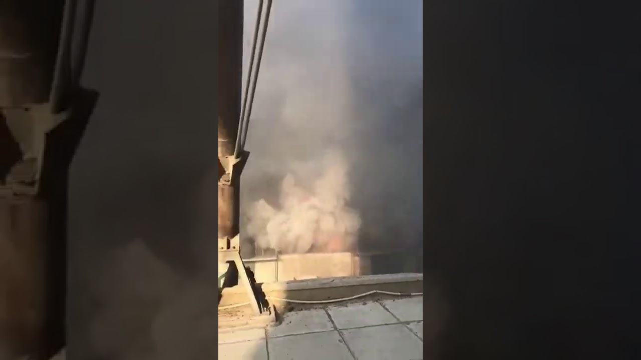 Extremely close up video of the Beirut Port explosion in Lebanon