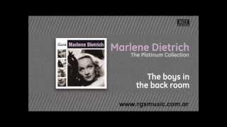 Marlene Dietrich - The boys in the back room chords