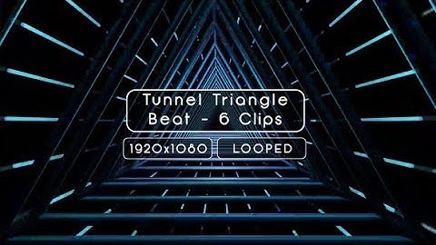 Tunnel Triangle Beat | Motion Graphics - Videohive template