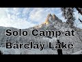 Solo camping at barclay lake  with rainfly fail amputee outdoors