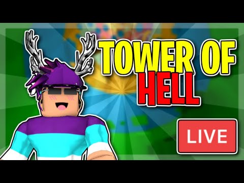 Live Roblox Tower Of Hell Livestream Youtube - hell was boring shirt roblox