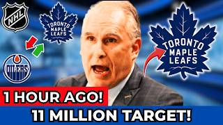 RUMOR FRONT OFFICE PREPARES SHOCKING OFFER FOR 11 MILLION STAR! MAPLE LEAFS NEWS