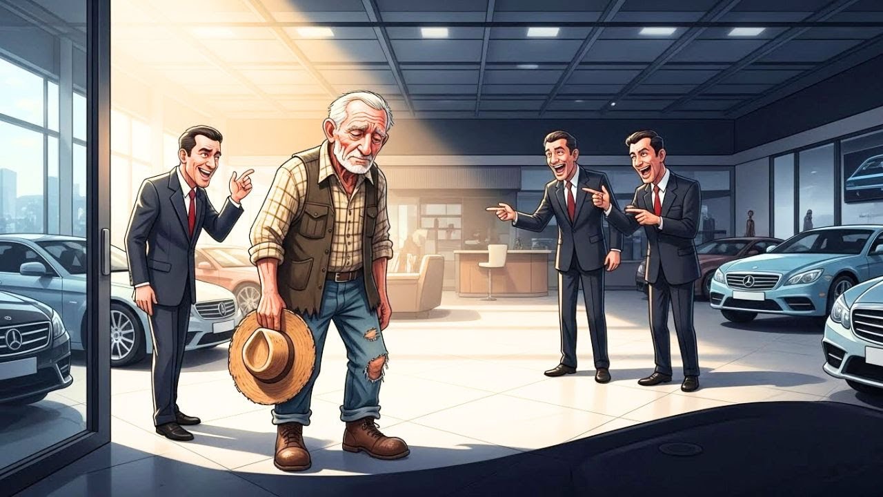 FERMIERUL UMILIT LA CONCESIONARUL AUTO... PÂNĂ CÂND CUMPĂRĂ ÎNTREAGA FLOTĂ