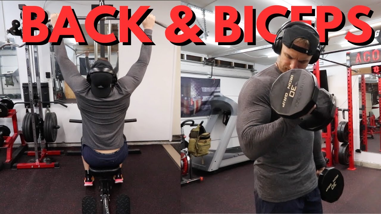 Back and Biceps Workout | Garage Gym | - YouTube
