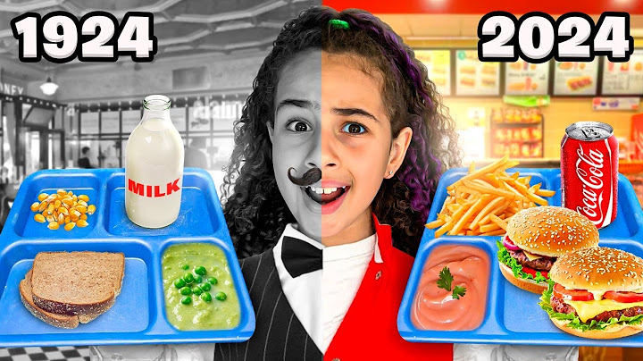 EATING 100 YEARS OF SCHOOL FOOD *I felt sick