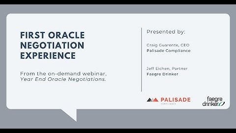 What Was Your First Oracle Negotiation Experience?