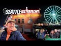 Dazzling seattle nighttime waterfront great wheel squid games 4k