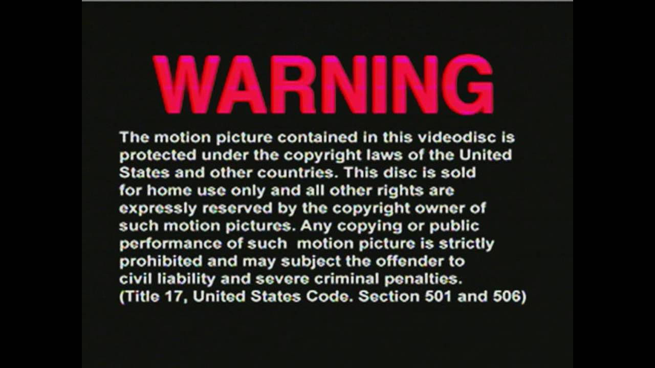 FBI Copyright Warnings YouTube FBI Copyright Warnings YouTube