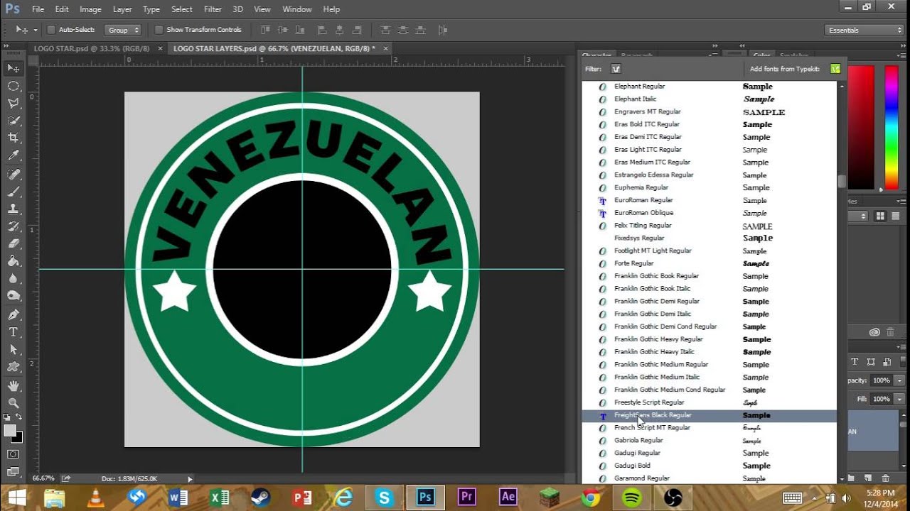 Template Included How To Make A Circle Logo In Photoshop Youtube