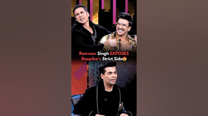 Ranveer Singh's Deep Secret About Deepika😍Karan Johar #ranveersingh #karanjohar #bollywood