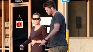 Miley Cyrus Fills Up On Sushi With Liam Hemsworth [2011]