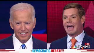 California rep. eric swalwell recalled at the second 2020 democratic
debate in miami a moment his childhood when he heard presidential
candidate call fo...