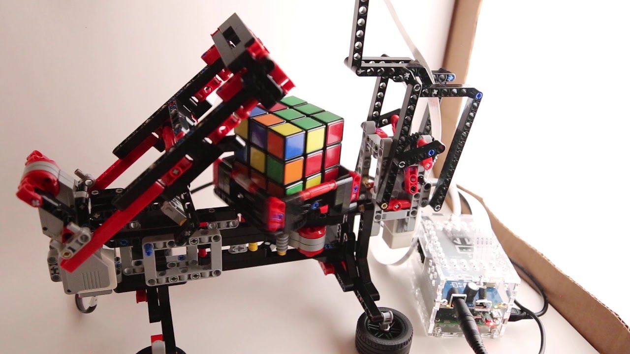 JBrik A Rubik's Cube Solving Robot. Created with LEGOS, a RaspberryPi