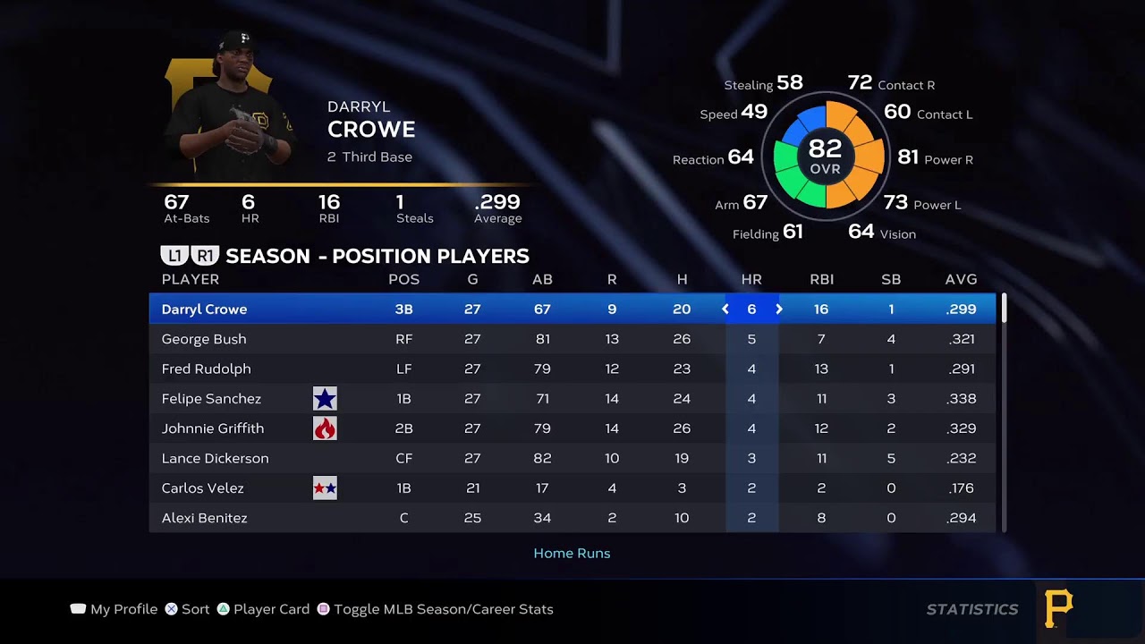 MLB the show 23 pirate Draft 2 Glory First Playoff app Genarational