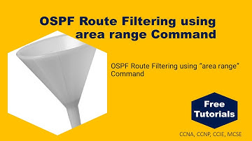 OSPF Route Filtering using area range Command