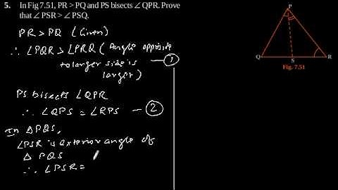 CBSE Class-9 Maths NCERT solution - Triangles - Exercise 7.4 - Problem 5