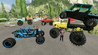 Mud Racing for Secret Prize with Monster Truck | Farming Simulator 22