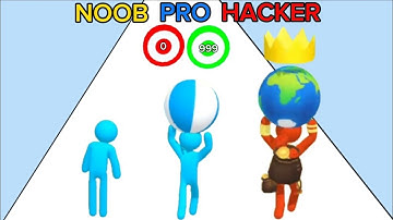 NOOB VS PRO VS HACKER in Tricky Track 3D