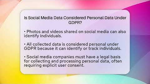 Is Social Media Data Considered Personal Data Under GDPR? - Everyday-Networking