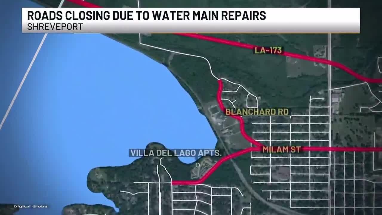 Roads closing due to water main repairs - YouTube