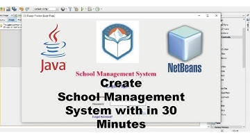 How to create School Management Software with in 30 minutes | Java Swings using Netbeans 8.2?