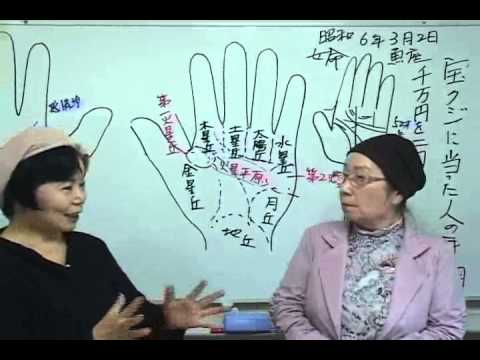 手相ー宝くじに当たった手相 １ Youtube