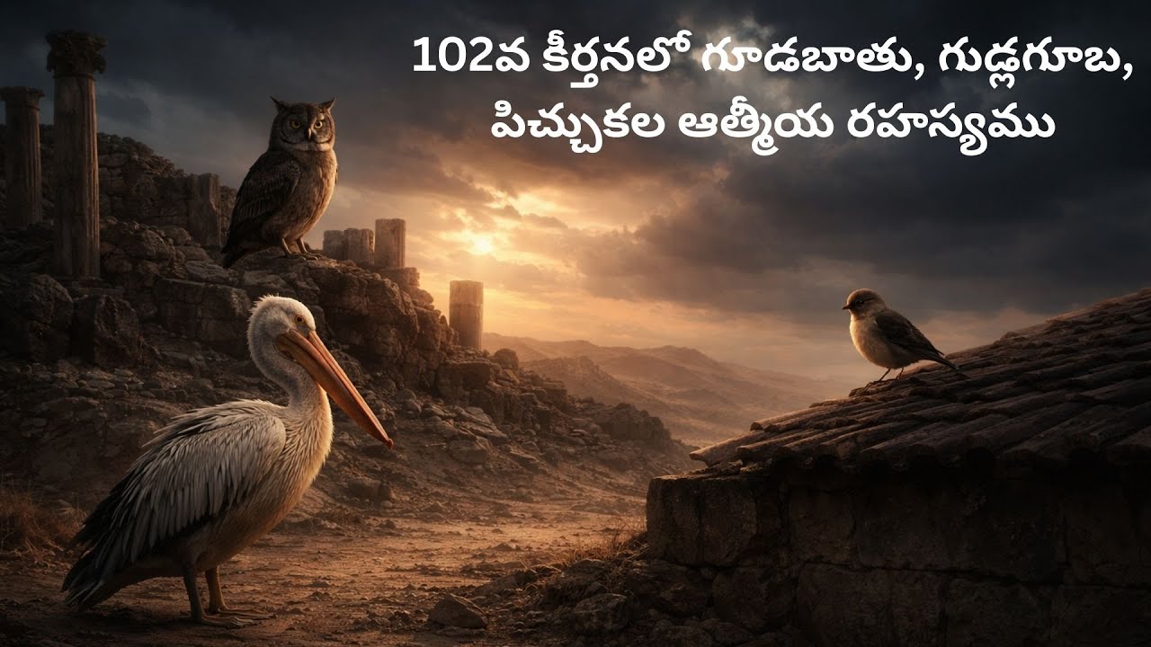 102వ కీర్తనలో గూడబాతు, గుడ్లగూబ, పిచ్చుకల ఆత్మీయ రహస్యము