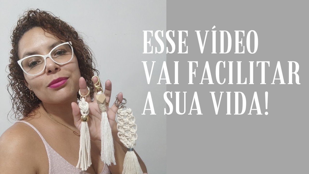 O chaveiro mais fácil do mundo - macramê -